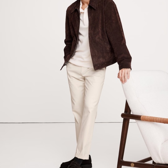 Banana Republic Other - Men’s NWT Banana Republic Aiden Slim Fit RAPID MOVEMENT CHINO 35Wx36L Off white